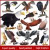 Children's Animal Simulation Toy Set: Eagle, Falcon, Secretary Bird, Owl Figurines