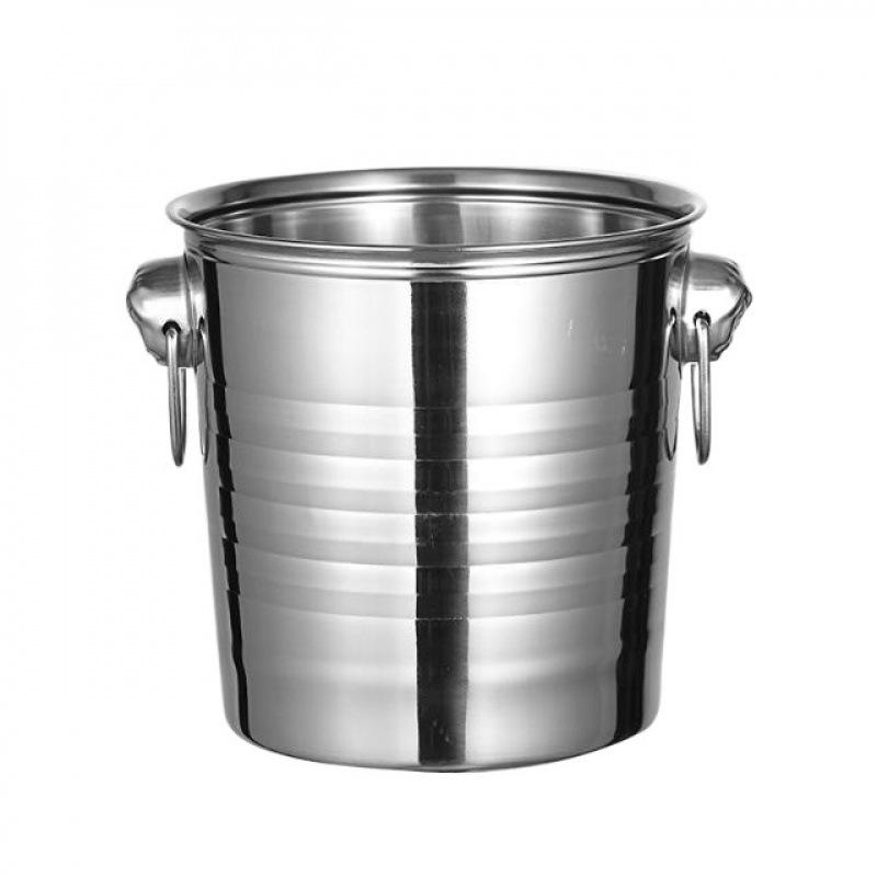 Stainless Steel Tiger Head KTV Ice and Champagne Bucket for Bars