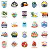 50 New Outdoor Camping Theme Stickers Water Cup Tent Scenery Without Repeated Decoration Stickers