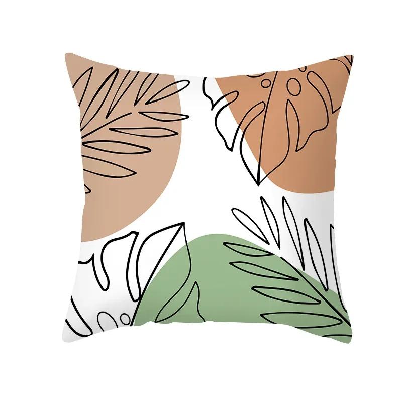 

2024 Summer Tropical Style Throw Pillow Cover for Bedroom Polyester Cushion Cover Designer Pillow Case Home Decor Funda Cojin 12x12Inch