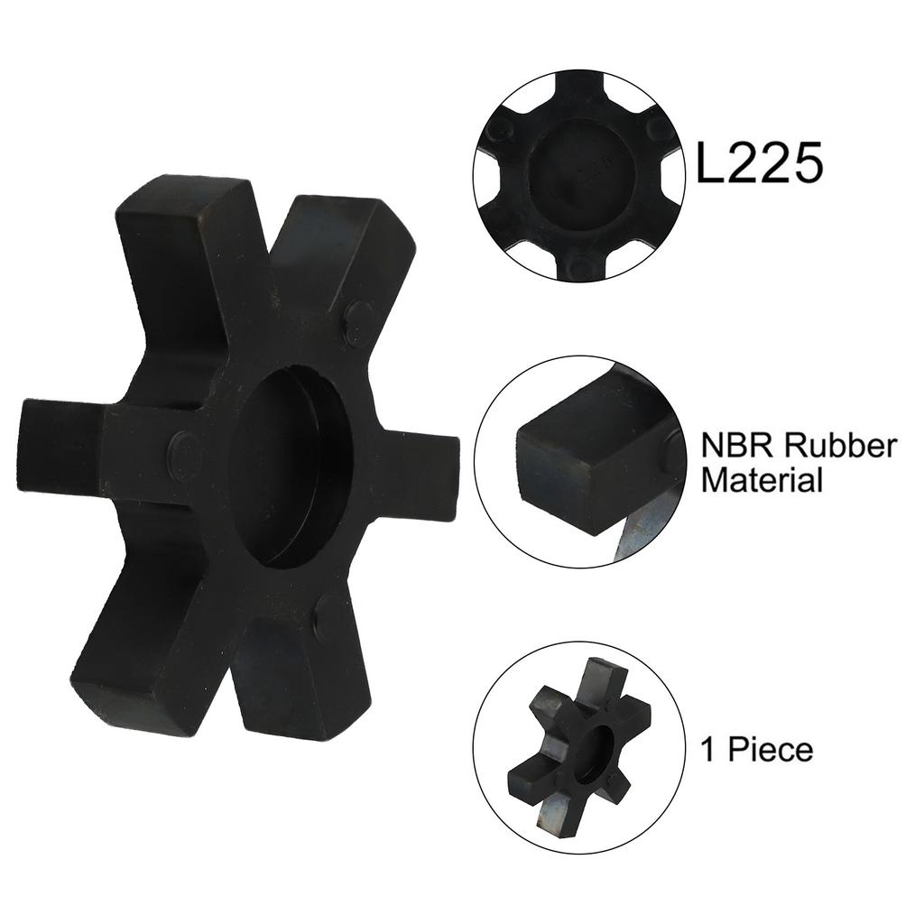 Highly Compatible NBR Rubber Spider Insert For L225 For Lovejoy LJaw Coupling