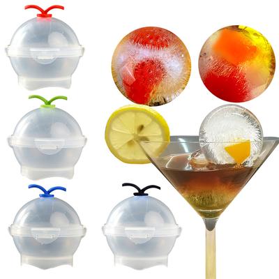 Grande molde de gelo para fazer bolas de gelo Caixa de gelo para uso em coquetéis Esfera redonda Bola DIY Home Bar Festa Bandeja de cubos de gelo Ferramentas para fazer