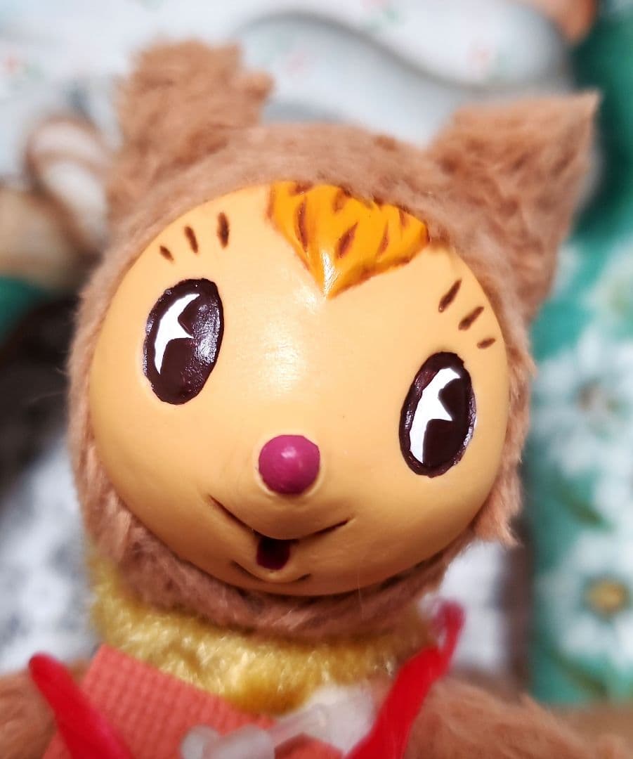 

[USED] 2002 Pocket Face-kun Teddy Bear with Plump Ears, handmade by Katsutoshi Otsuka