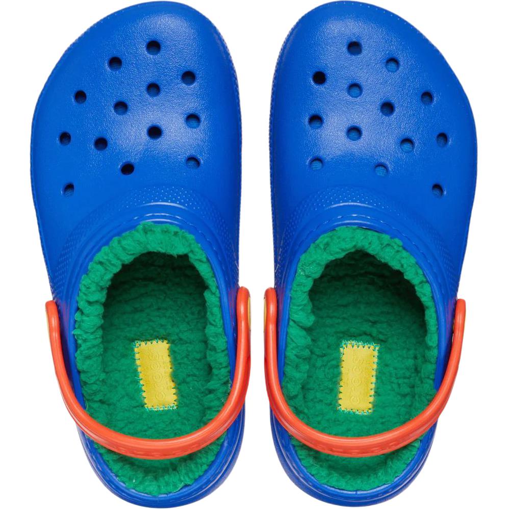 Crocs Classic Lined Comfortable Soft Non-Slip Durable Low-Top Sandals Kids Sandals Blue 207010-4LB