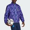 Adidas Argentina National Team Printed Zip-Up Stand Collar Reversible Jacket Men Outerwear Blue HF3948