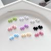 20/50Pcs Mixed Double Layer Resin Bowknot Nail Art Charms 3D Colorful DIY Manicure Decorations Bow Nail Art Supplies for Salon