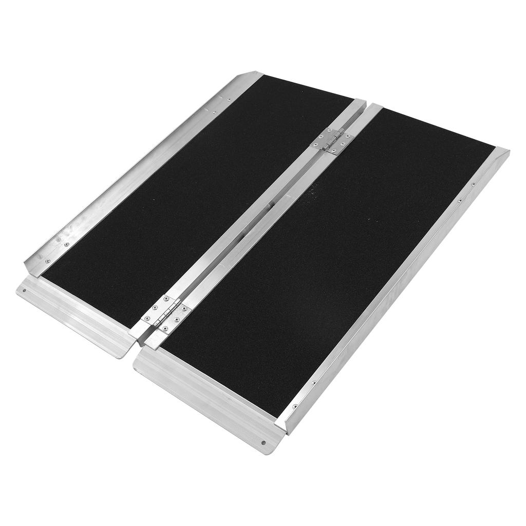 Rampă Pliabilă din Aliaj de Aluminiu pentru Scaun cu Rotile Portabilă Anti-Alunecare cu Mâner