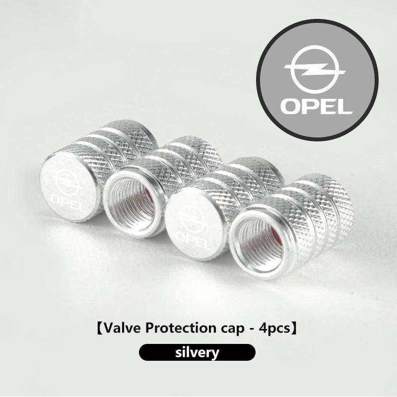 

4pcs Aluminum Car Wheel Tire Air Valve Dust Cap Rim Accessories For Opel Astra G H J K F Corsa D Zafira B Insignia Mokka Regal