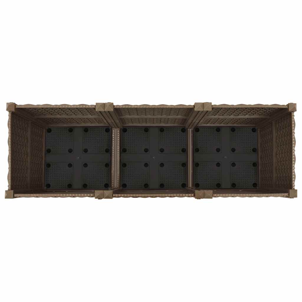 Vidaxl Raised Garden Bed, 120X40X38 Cm, Polypropylene