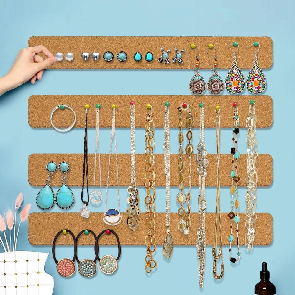 Cork Material Pushpin Cork Board Self Adhesive Wall Message Board  Photos Wall Decor