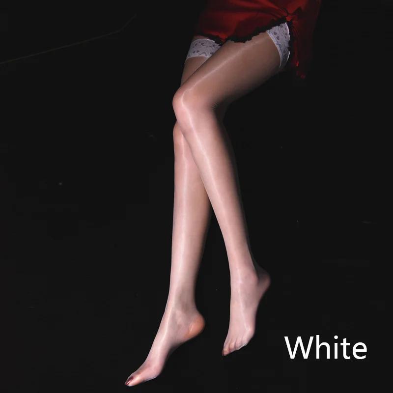 Sexy Aurora Women 1D Ultra Thin Stockings Shiny Magical Lace Top Female Elastic Stocking Non-Slip Silicone Hosiery Club Dance
