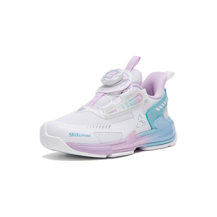 Anta Balance Bike Shock Absorbing Non-Slip Wear-Resistant Low-Top Running Shoes Kids Running Shoes Purple Blue 322319961-1