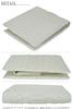 White Japanese-made Leather Bifold Wallet for Men and Women, Made from a Single Piece of Genuine Snakeskin Leather. Features Include a Coin Purse,