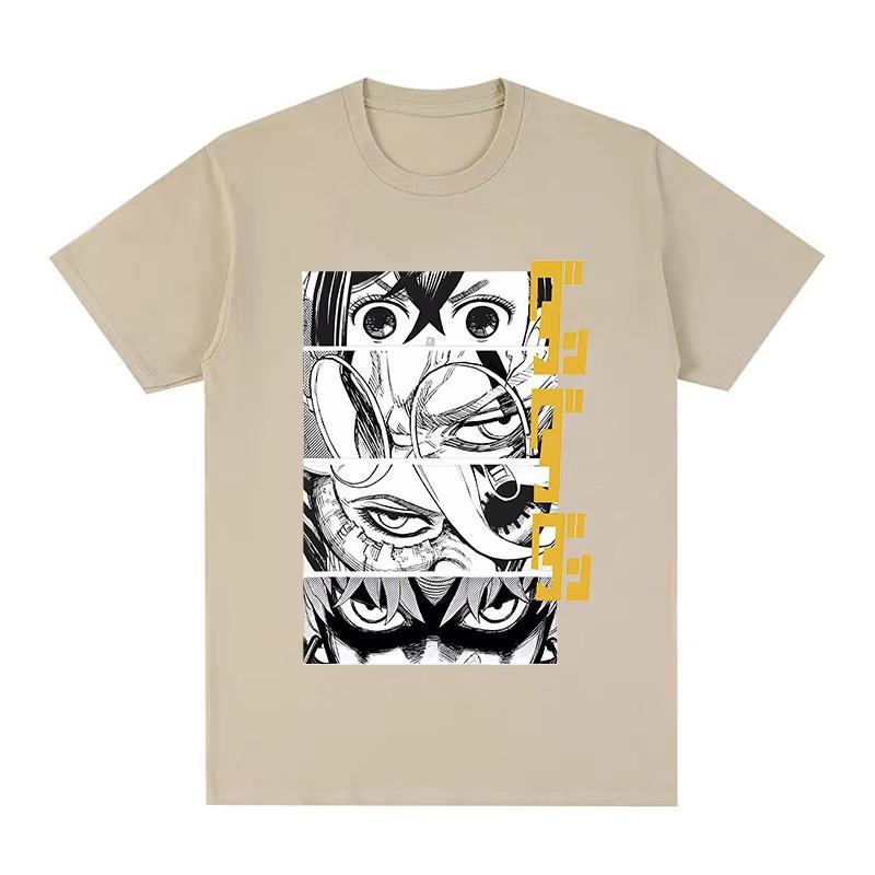 

2026 new Anime Eyes Panel Graphic TShirt Manga Panel Art Vintage Washed Streetwear Oversized Cotton Tee for Unisex Women 3XL