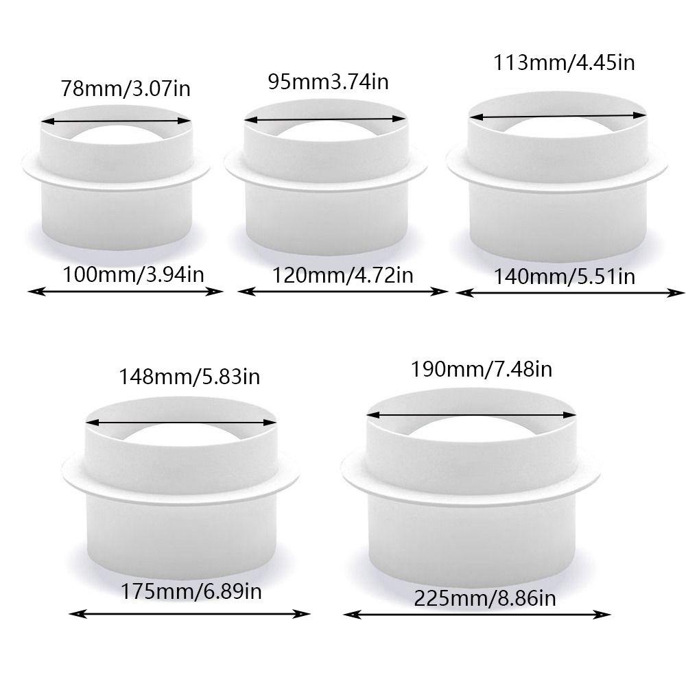Plastic Air Duct Check Ventilation Valve Round Exhaust Fan Hose Proof Valve  Kitchen