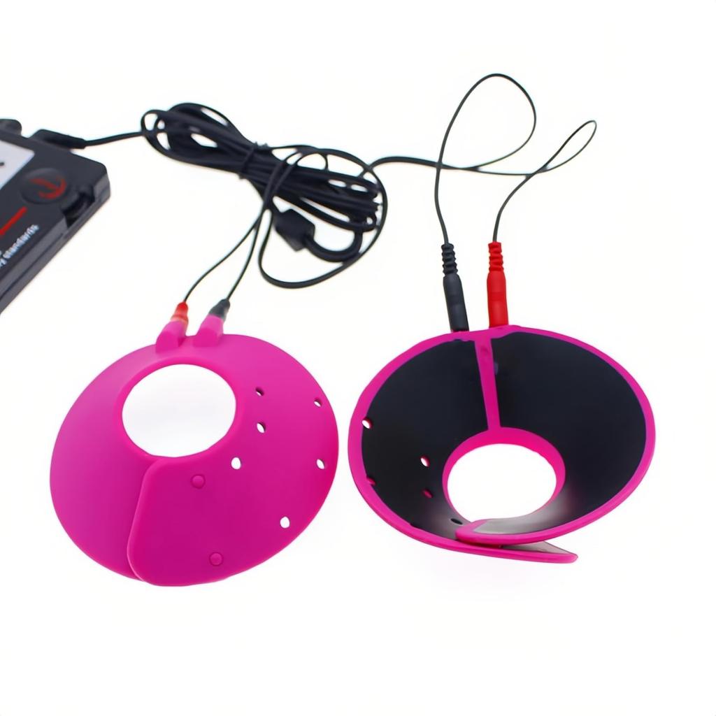 Yemax Electric Shock Anal Plug Nipple Cup Pulse Sensing Pad Sex Toys for Women Nipple Attack Adult Goods for Men Nipple Development Nipple Torture