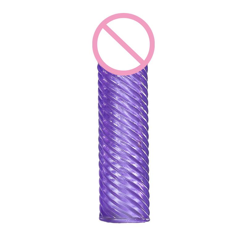 Reusable Cock Ring Condom For Men Silicone Penile Extension Sleeve Delay Ejaculation Stronger Erection Sex Toy Adult Toys