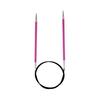 KnitPro KNIT PRO 120 Cm X 5 Mm Aluminium Zing Fixed Circular Knitting Needles Pink - KP47191