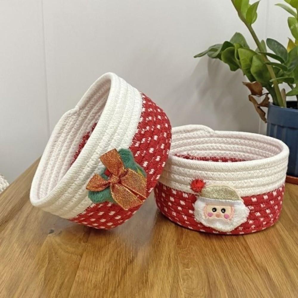 Multifunktionaler Schreibtisch-Organizer Weihnachtsmann Süßigkeiten-Aufbewahrungskorb Weihnachts-Aufbewahrungskorb Kinder