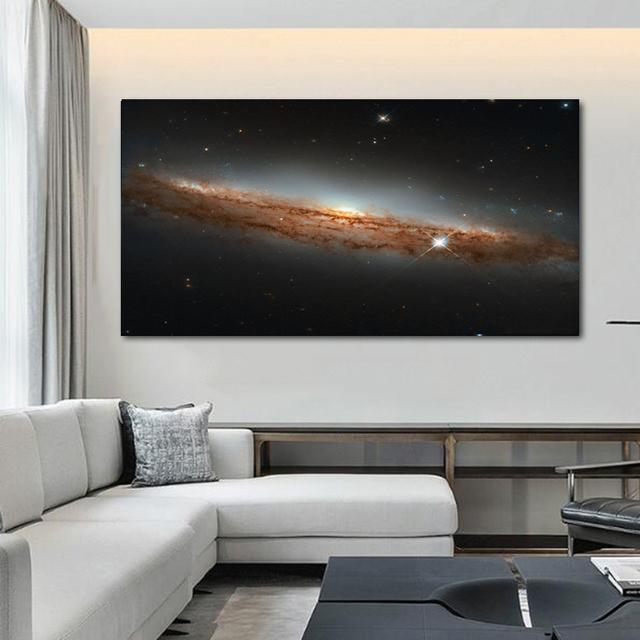 Reliable artificial paintings with space and stars, canvas, posters and prints, decorative paintings, wall paintings for the living room