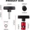 Pack-2 Car Hood Prop Rod Tool Struts Clamp, Vehicle Support Rod Retainer, Universal Snap-on Anti-Pinch Automotive Suppor Accessories (Red)