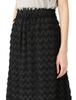 N Natural Beauty Fringe Cut Jacquard Basic Women's Skirt, Black, 166-3220100 [Used]
