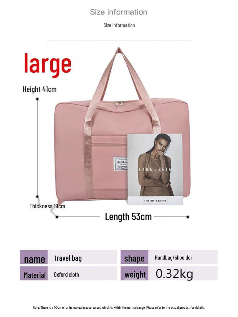 Large Capacity Foldable Travel Organizer Duffel Bag for Women