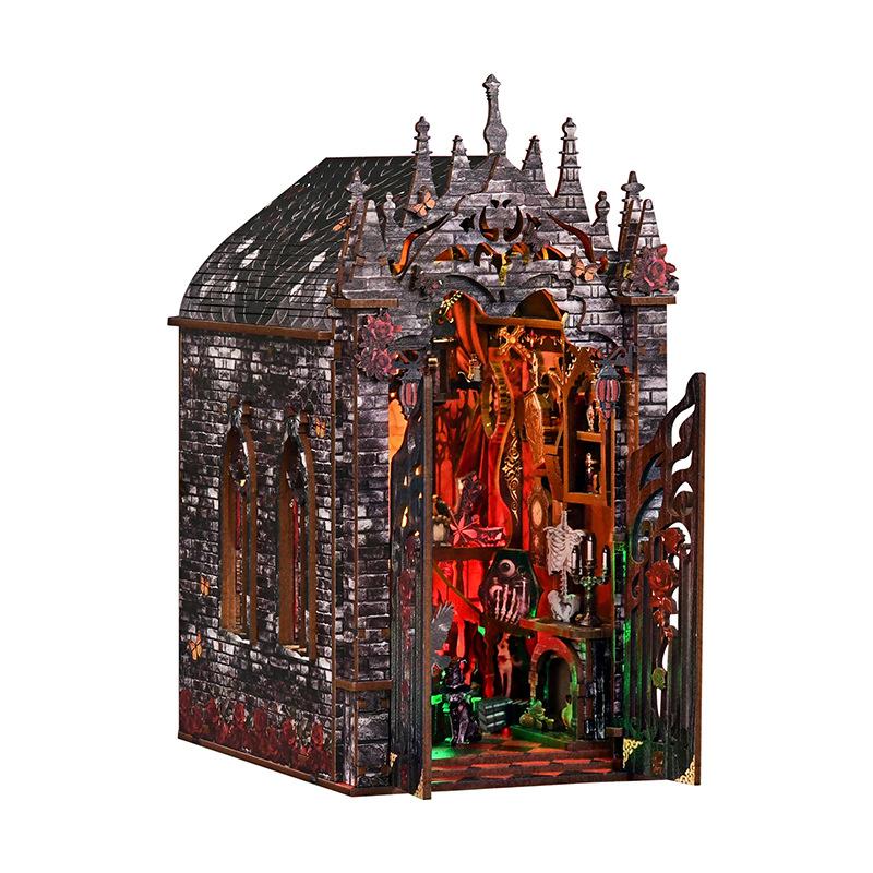 DIY miniatūra grāmatu niša Gotiskā vampīru