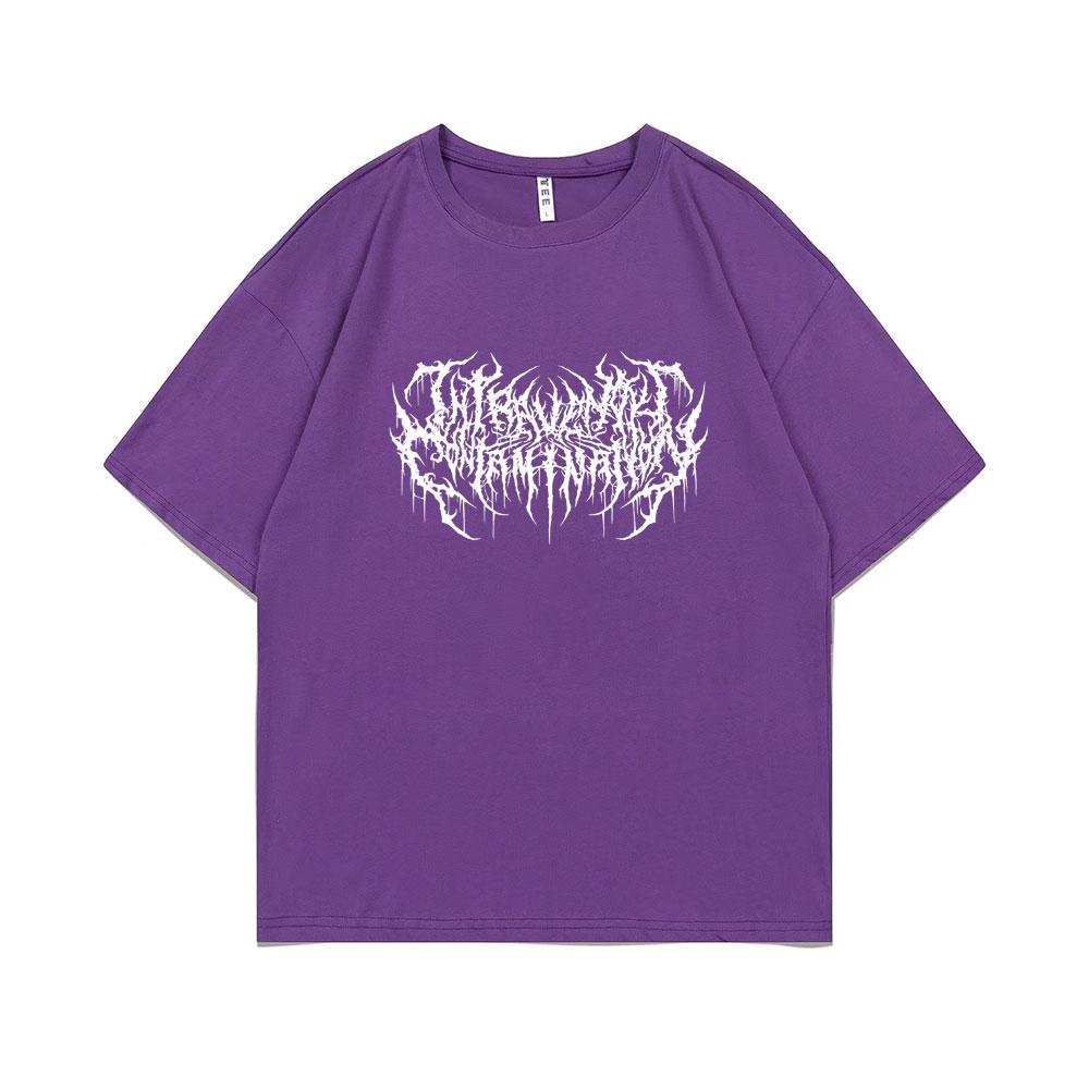 Playboi Carti Narcissist Print T-Shirt Opium Actual Hate Hip Hop Rapper Tshirt Unisex's Fashion Gothic T Shirts Male Vintage Tees