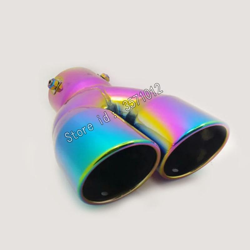 Car Cover Muffler Back Pipe Dedicate Exhaust Tip Tail Outlet Ornament Vent For Toyota Highlander 2015 2016 2017 2018