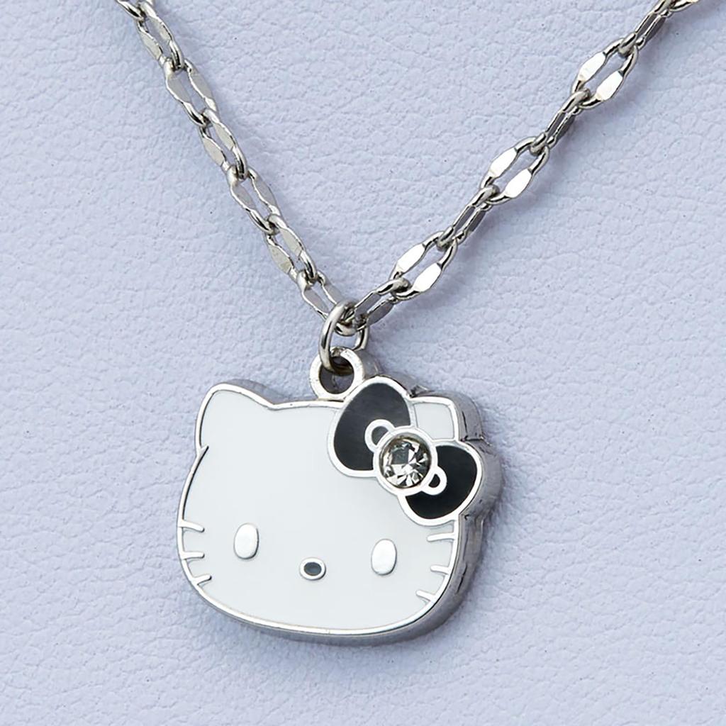 Sanrio Ich liebe Hello Kitty Halskette 2-teiliges Set Schwarz 924253