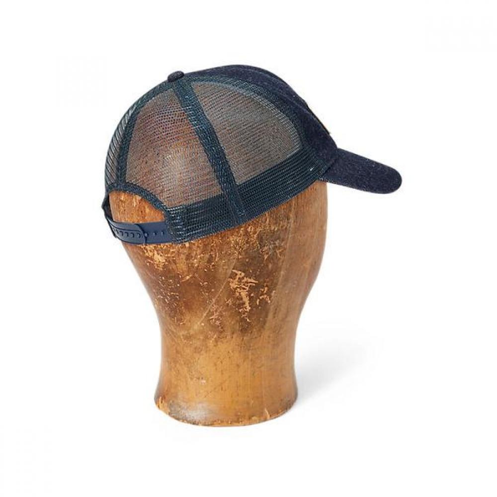 Rrl Indigo Logo Patch Denim Trucker Cap  Marrhgs0j420059410 