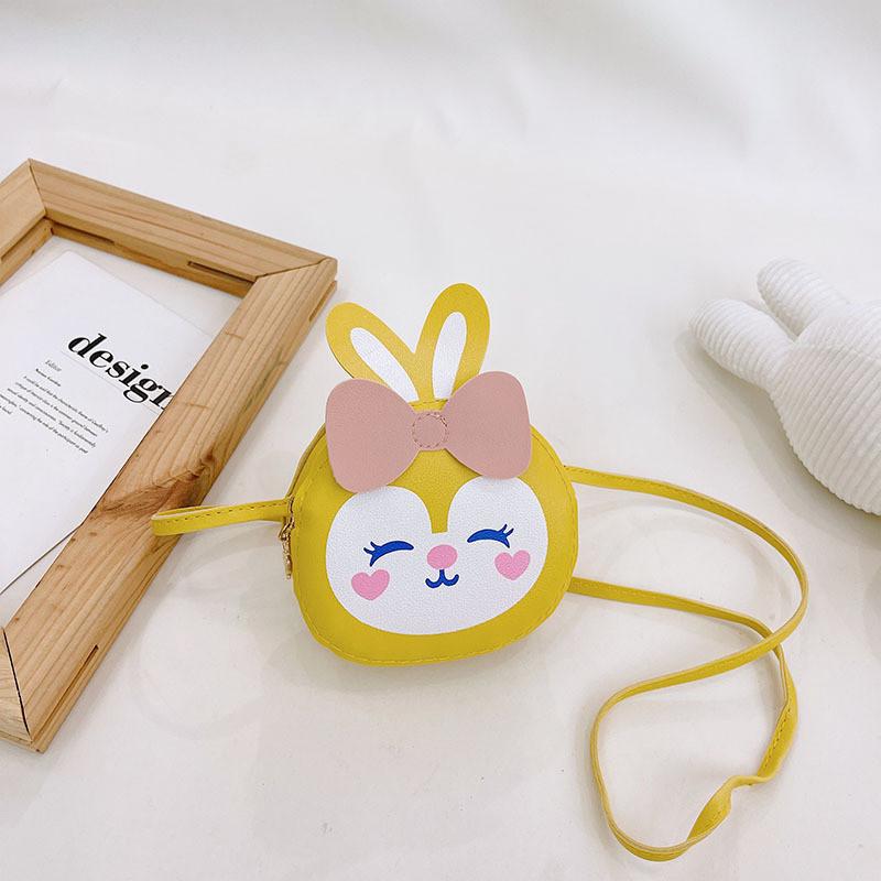 And Fun Colorful Mini Shoulder Bag For Children Featuring Cute Bunny With Accessories Bow
