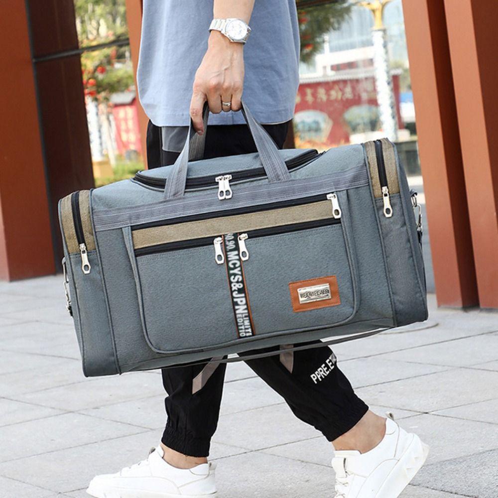 Holdall Carry on Luggage Bag WaterProof Fitness Training Bag Men Oxford Travel Duffel Bag Outdoor