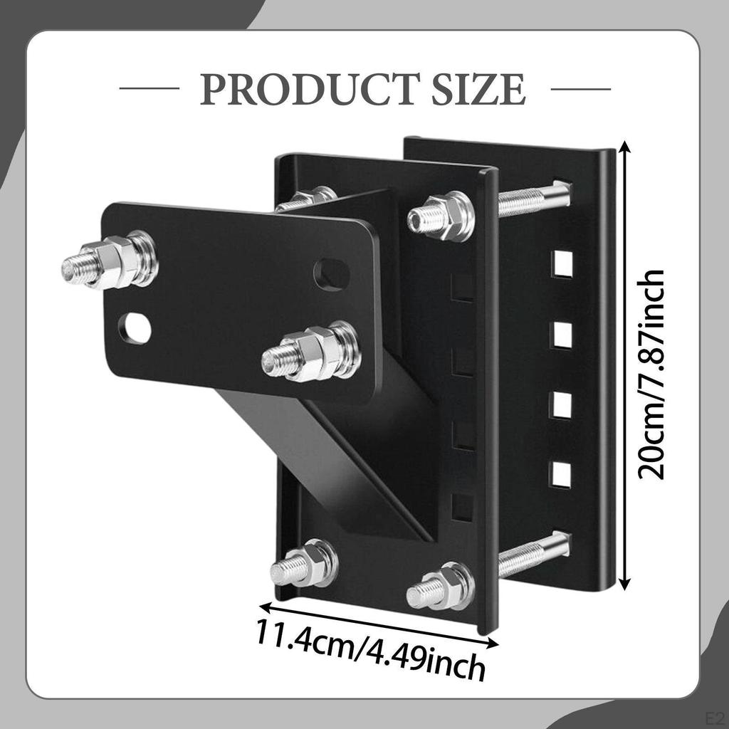 Spare Tire Carrier Mount Metal Bracket for 4" 4.5'' 4.75'' 5'' 5.5'' Bolt Patterns