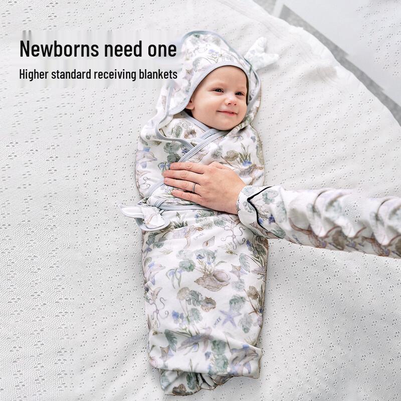 EMXEE Baby Mulberry Silk Swaddle Blanket