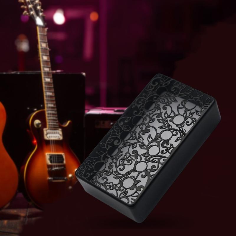 Black Neck Pickup Cover Pickup Covers Humbuckers Brass Guitar Pickup Cover for Strats Styles Single Coil Pickups Bronze