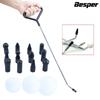 Car Dent Repair Head Replacement Hooks Stainless Steel Push Rods Removal Crowbar Kit for Car Body Dents and Hail Damage Removal