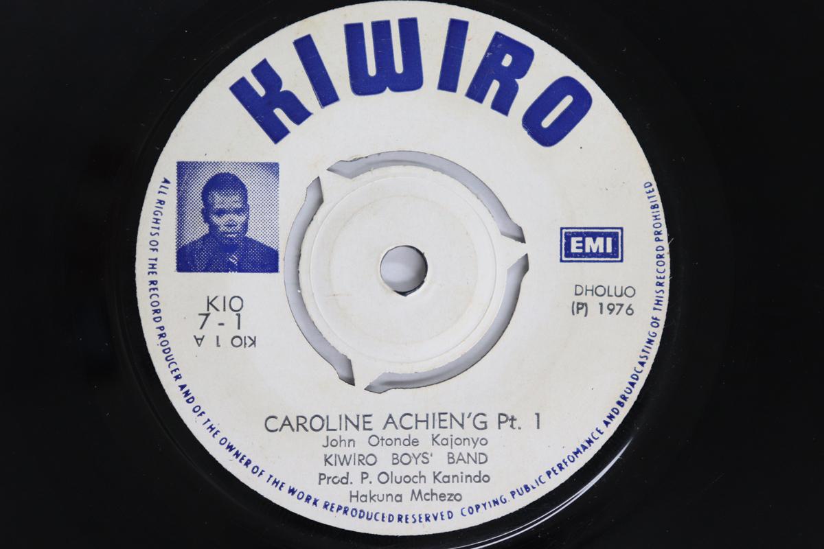 

7inch Record KIWIRO BOYS BAND - Caroline Achien g Pt1 / Pt2 KIO71 KIWIRO Kenya World Music Used