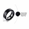 Anello Vnox 12 Segni Zodiacali per Uomo Acciaio Inossidabile Nero Intrecciato Inserimento Filo Uomo Robusto Anello Ariete Leone Costellazione Fedina