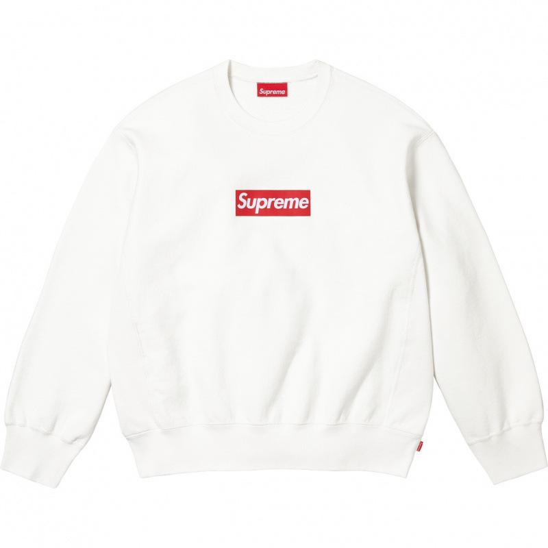 25SS Supreme Trendige Marke Kapuzenpullover mit Fleecefutter und großem Logo