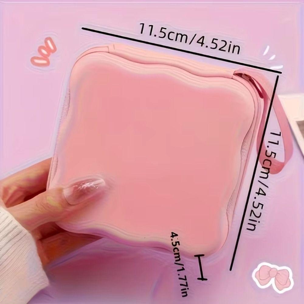 Portable Cable Organizer Zipper Closure Charger Protector Cute Cord Storage Bag USB
