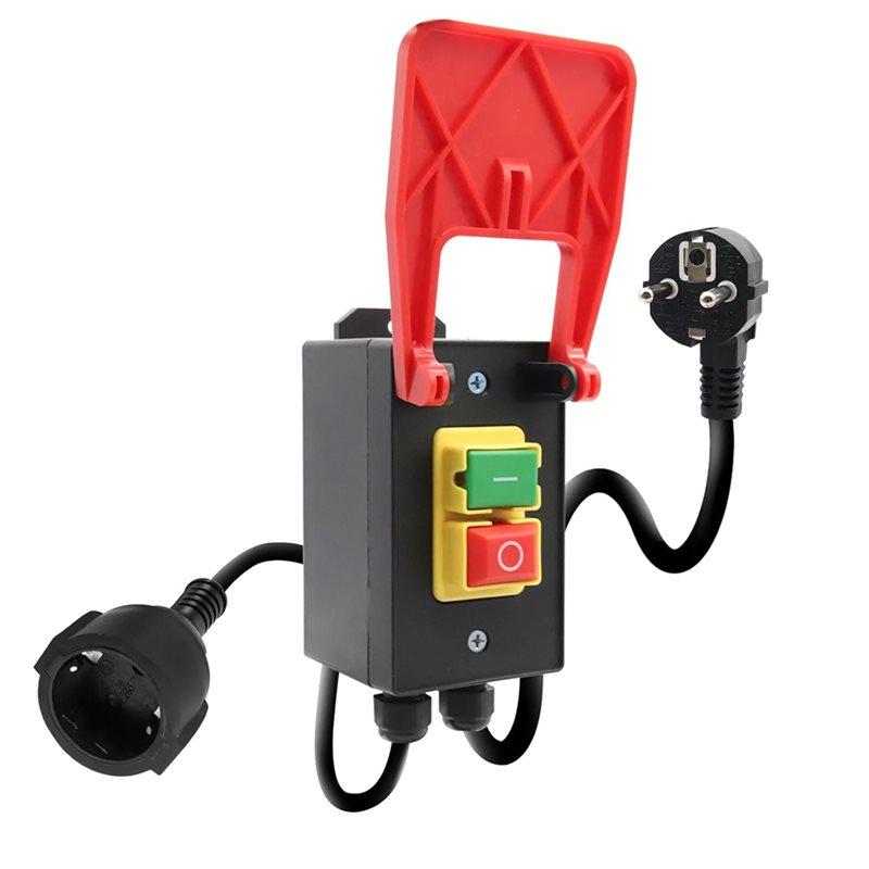 

Emergency Stop Switch On/Off 18A 150Cm Single-Phase For Milling Table& Others For Home, Workshop DIY EU Plug