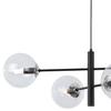 Vicenza Hanging Lamp Black-Chrome 4-Flat Clear Lamp E14