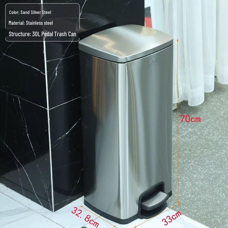 Hotel Lobby Stainless Steel Ashtray Waste Bin