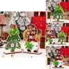 Cute Colorful Wooden Gnome Decorations Ideal For Christmas Tree And Party Decor