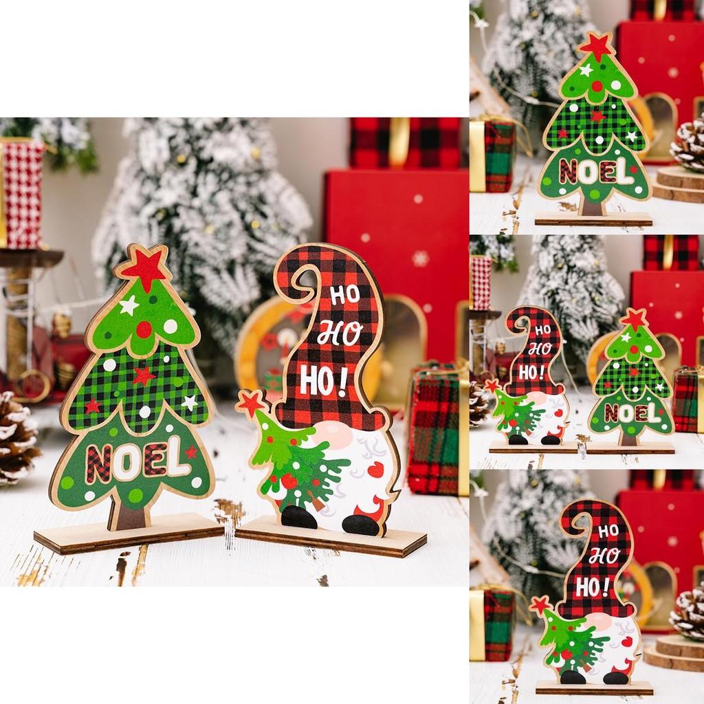 Cute Colorful Wooden Gnome Decorations Ideal For Christmas Tree And Party Decor