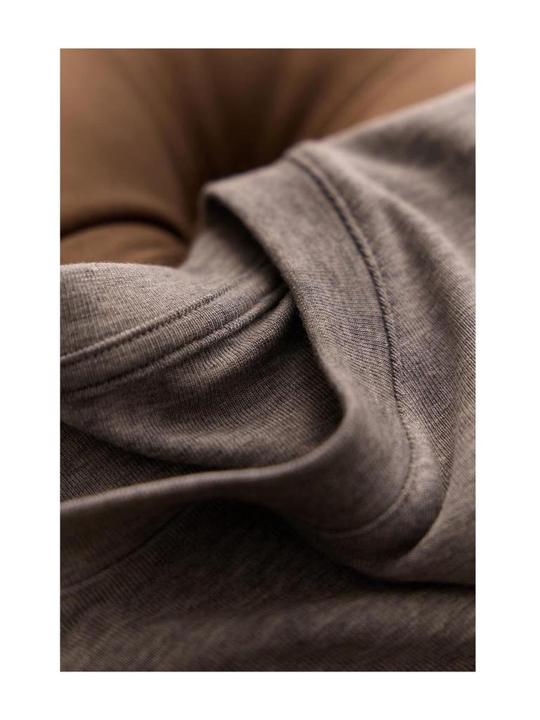 Tanglecel Tencel Silk Elastic Round Neck Short Sleeve Mulberry Silk T-Shirt for Spring & Summer