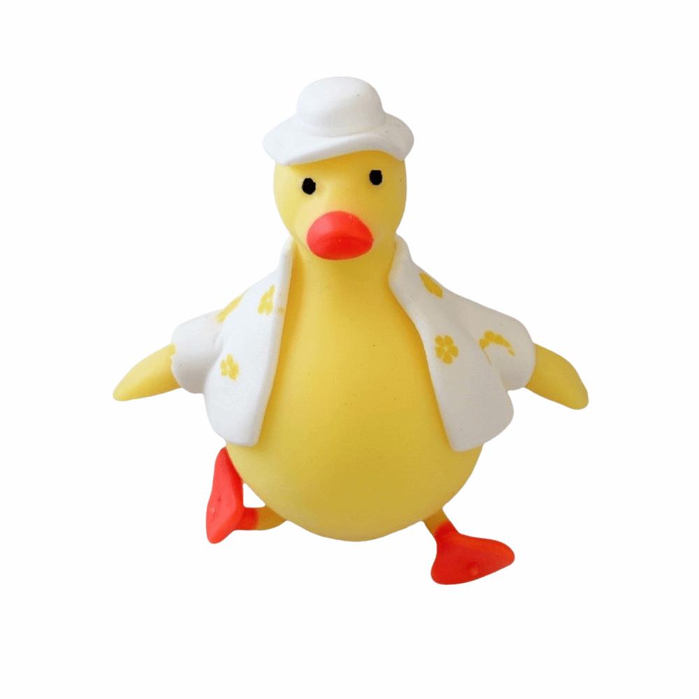 Animal Duck Shape Squeeze Squishy Toys Cartoon Decompression Toy New Sensory Fidget Toy For Kids жёлтый
