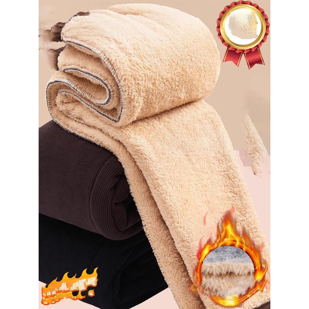 Zimní dámské kalhoty manšestrové výšivky teplé sherpa podšívka vysoký pas silné tepláky podzimní ležérní s kapsami teplé harémové kalhoty